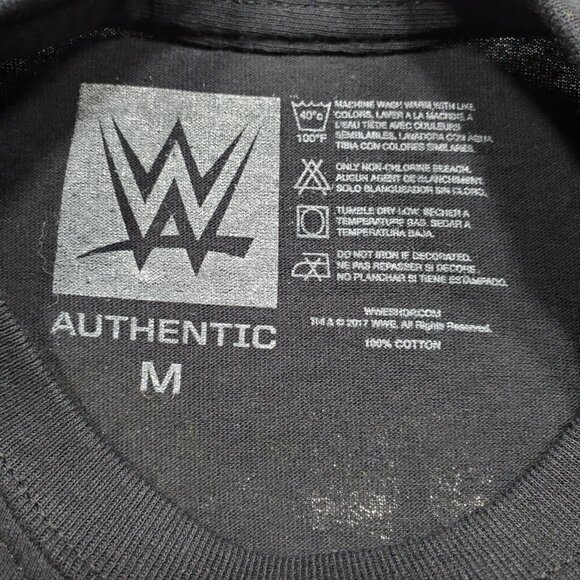 WWE #WE ARE NXT Wrestling Graphic T-shirt Double Sided Hit Black Tee Adult Sz M - Picture 3 of 12